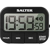 Salter Temporizador de Cocina- Pantalla LCD Grande y fácil de Leer